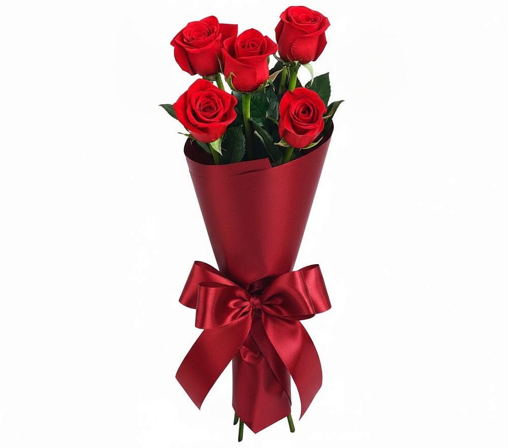 Букет 5 Красных роз Эдлесс Лав в Иваново