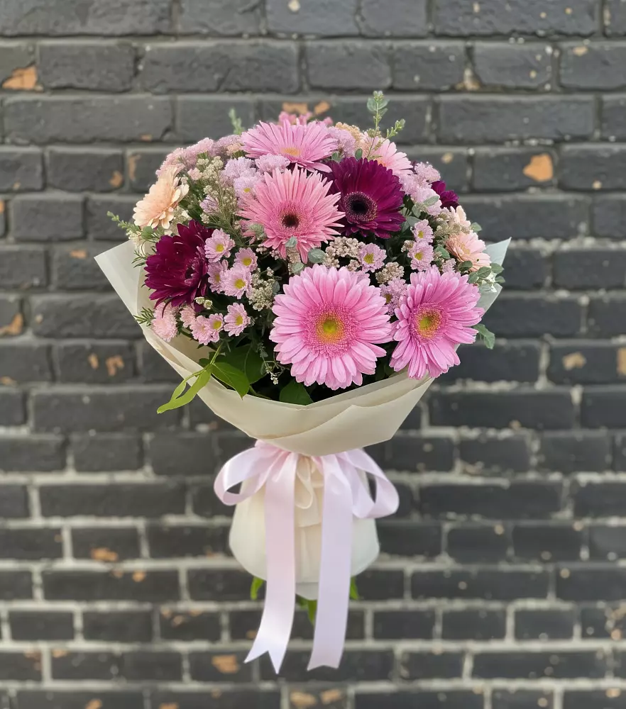 Букет цветов из: Герберы и Хризантемы в Иваново