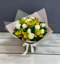 Букет цветов из:  Орхидеи и Розы в Иваново