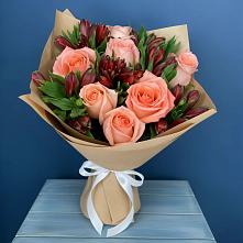 Букет цветов из:  Розы и Альстромерии #REPLACE_PRED# Иваново