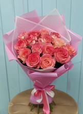 Букет 15 Розовых роз Равель в Иваново