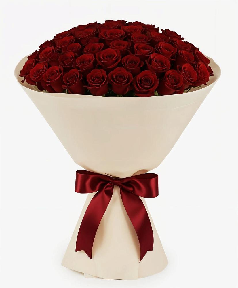 Букет 101 Бордовая роза Блэк Бакарра в Иваново