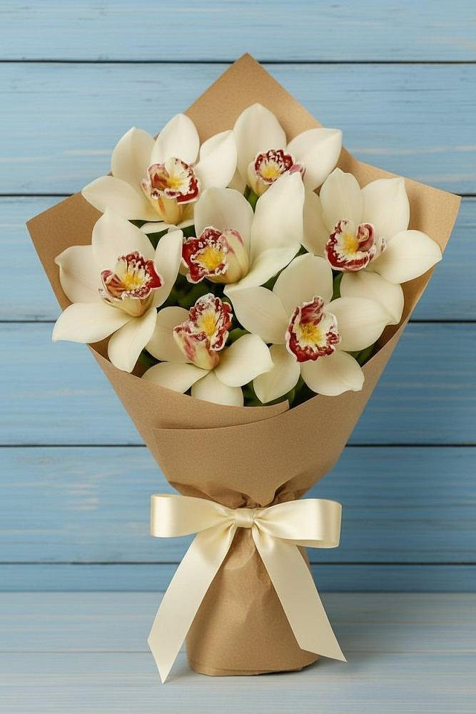 Букет цветов из: Орхидеи и Розы в Иваново